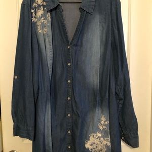 Denim blouse